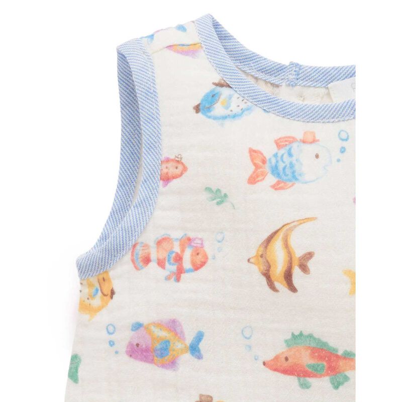 Purebaby Fancy Fish Romper image number 2